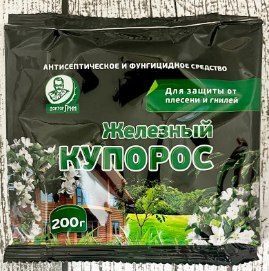 Удобрение Доктор Грин 200г. Железный купорос (20)