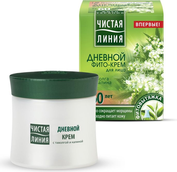 Крем Чист. линия 45мл. ФИТО-крем 60+ дневной таволга/калина (12)