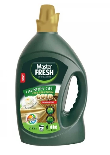Стир.гель Master FRESH Gold 2.75л. Universal защита тканей (4)