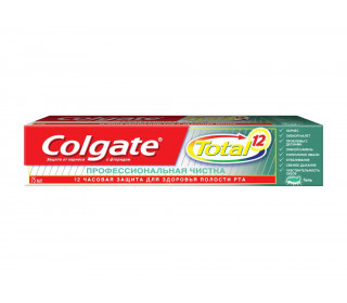 Зубн.паста Colgate 75мл. Тотал-12 Профессиональная чистка Гель (48)