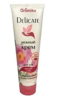 Крем Delicate 100мл. д/рук Глицериновый с шиповником (32)