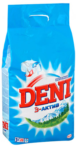 Стир.порошок Дени авт. 3кг. Горная свежесть