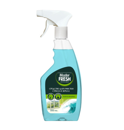 Ср-во Master FRESH 500мл. д/стекол и зеркал Морской бриз спрей (10)