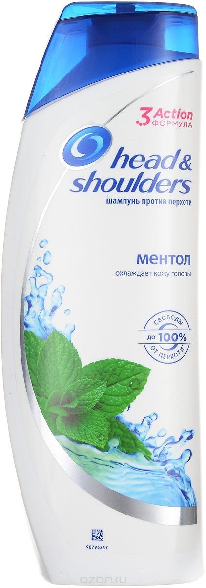 Шампунь Х.Э.Ш. 400мл. Против перхоти Ментол
