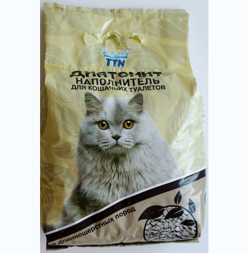 Наполнитель КотЛета 5л. Диатомит д/длинноошерстных (уп.300)