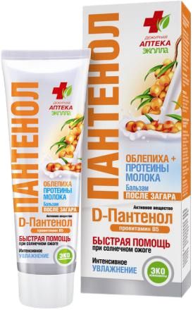 Бальзам после загара Пантенол 90мл. Облепиха+Прот.молока