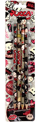 Карандаш прост. Action! (набор из 4шт.), Pucca