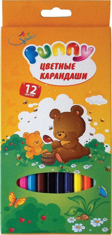 Набор цв. карандашей 12цв. ArtSpace Зверята