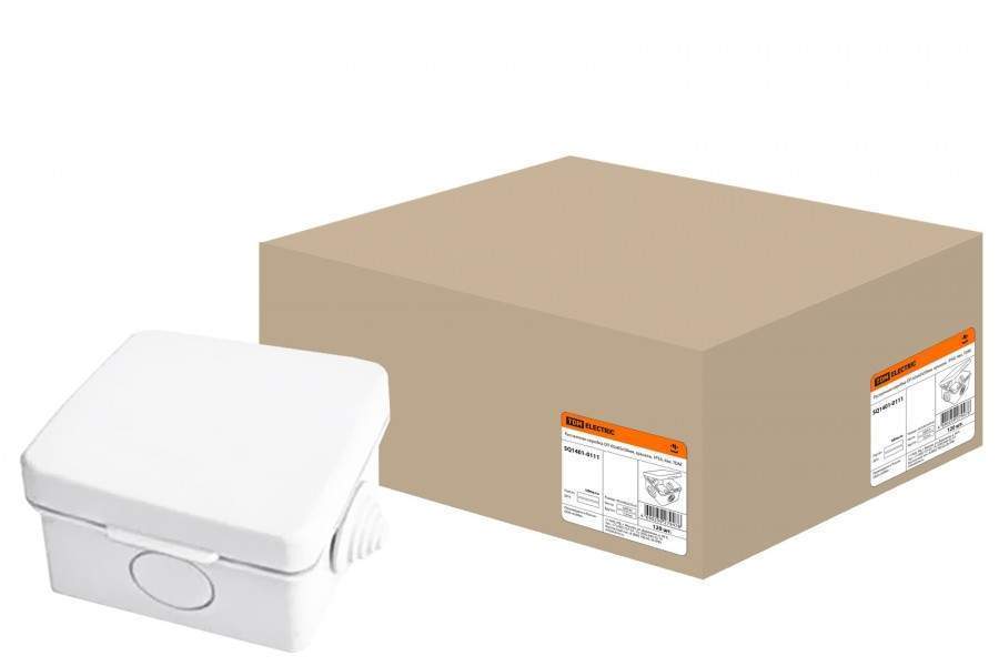 Распределительная коробка TDM РЭМЗ 65*65*50мм. IP54 SQ1401-0111 (10/120)