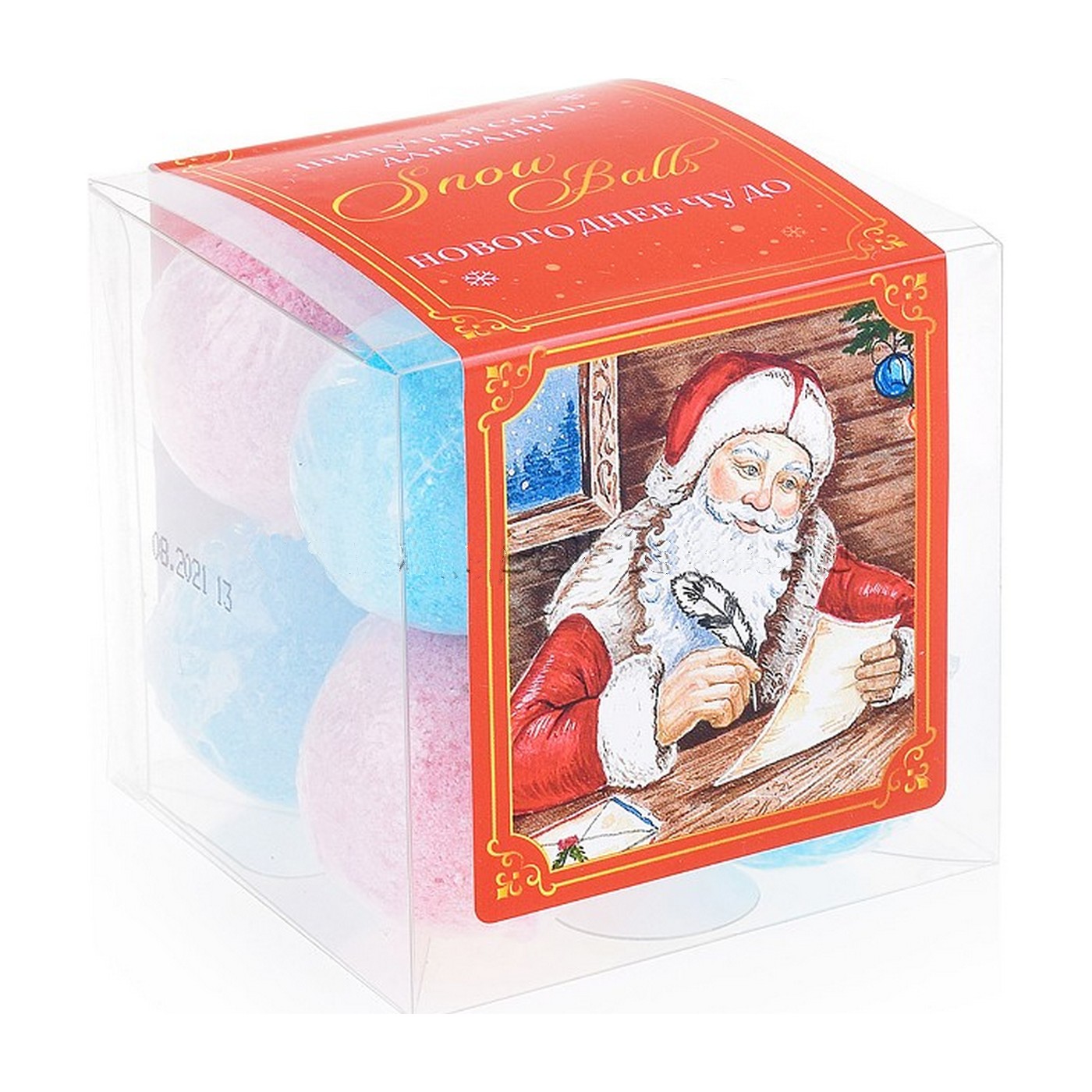 Соль для ванн Snow Balls 8*20г. бомбочки Новогоднее чудо