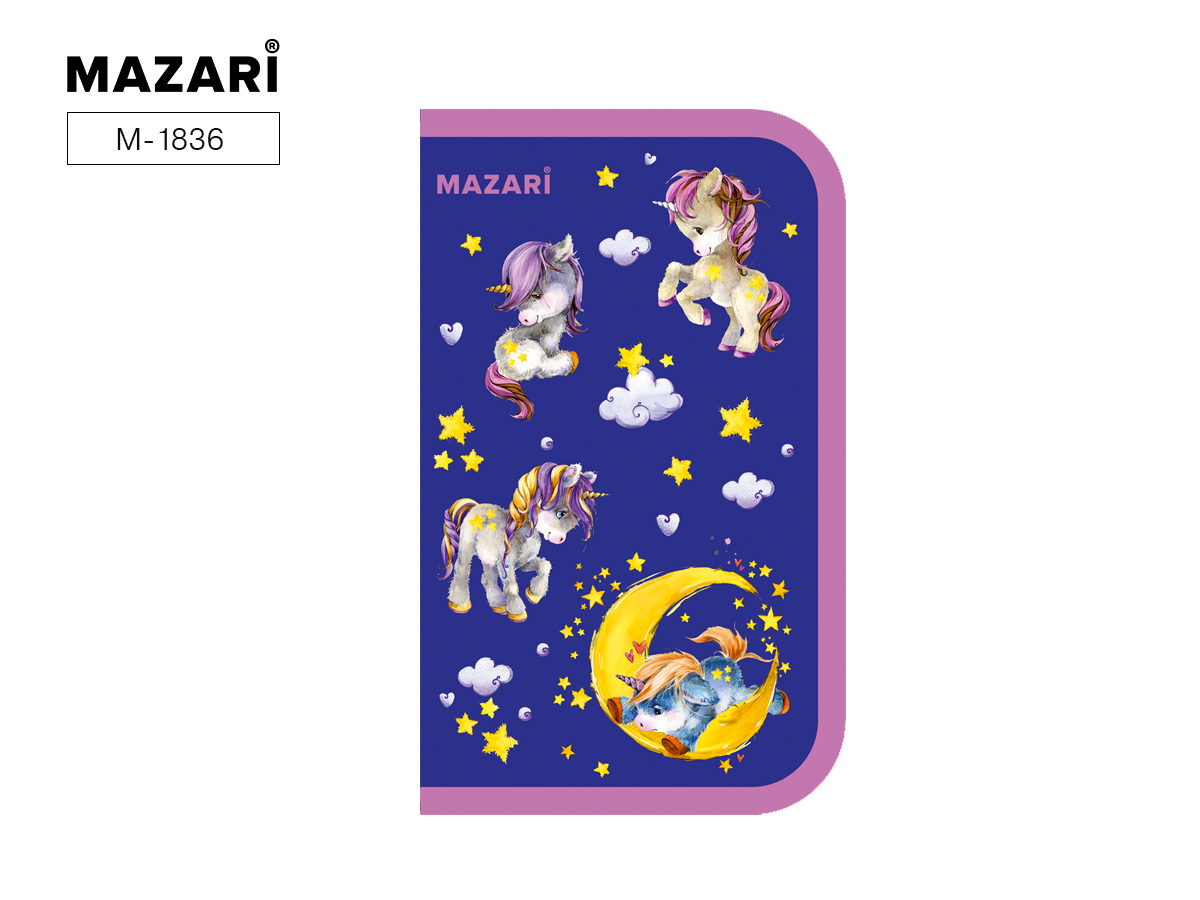 Пенал 1отд. Mazari Unicorns 190*115мм.