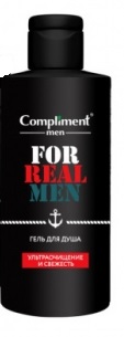 Гель для душа Compliment 320мл. For real men Ультроочищение и свежесть