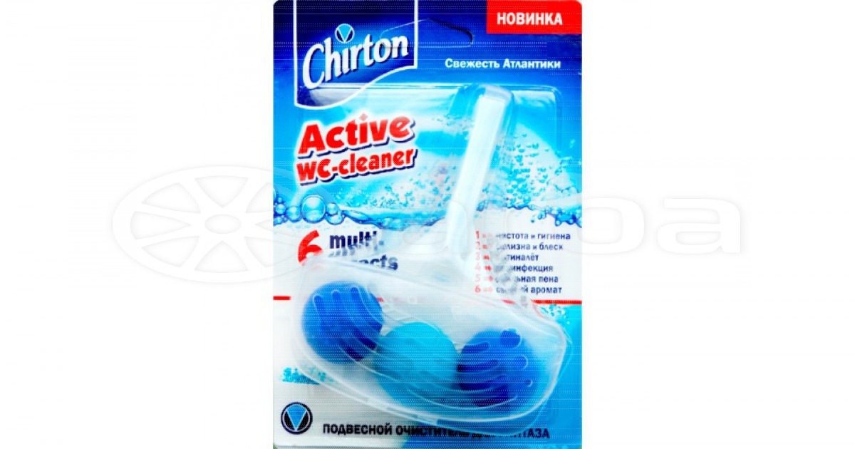 Освежитель для унитаза Chirton 45г. Шарики Свежесть атлантики (48)