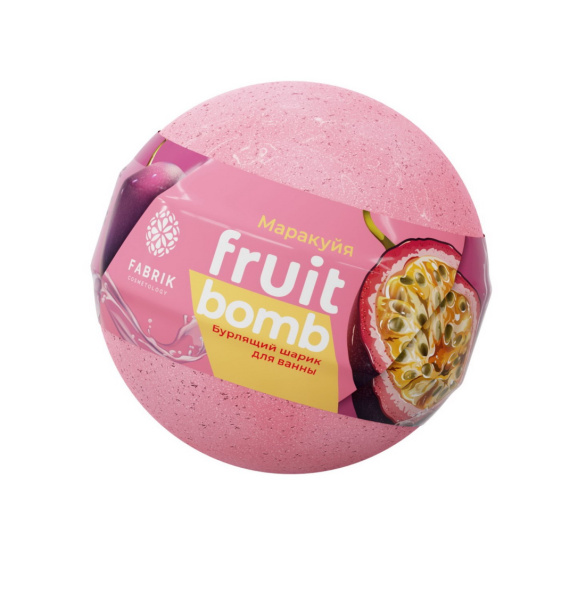 Соль для ванн Fabrik Cosmetology 120г. шар Mona Fruit Маракуйя