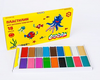 Пластилин 18цв. Каляка-Маляка 270гр.