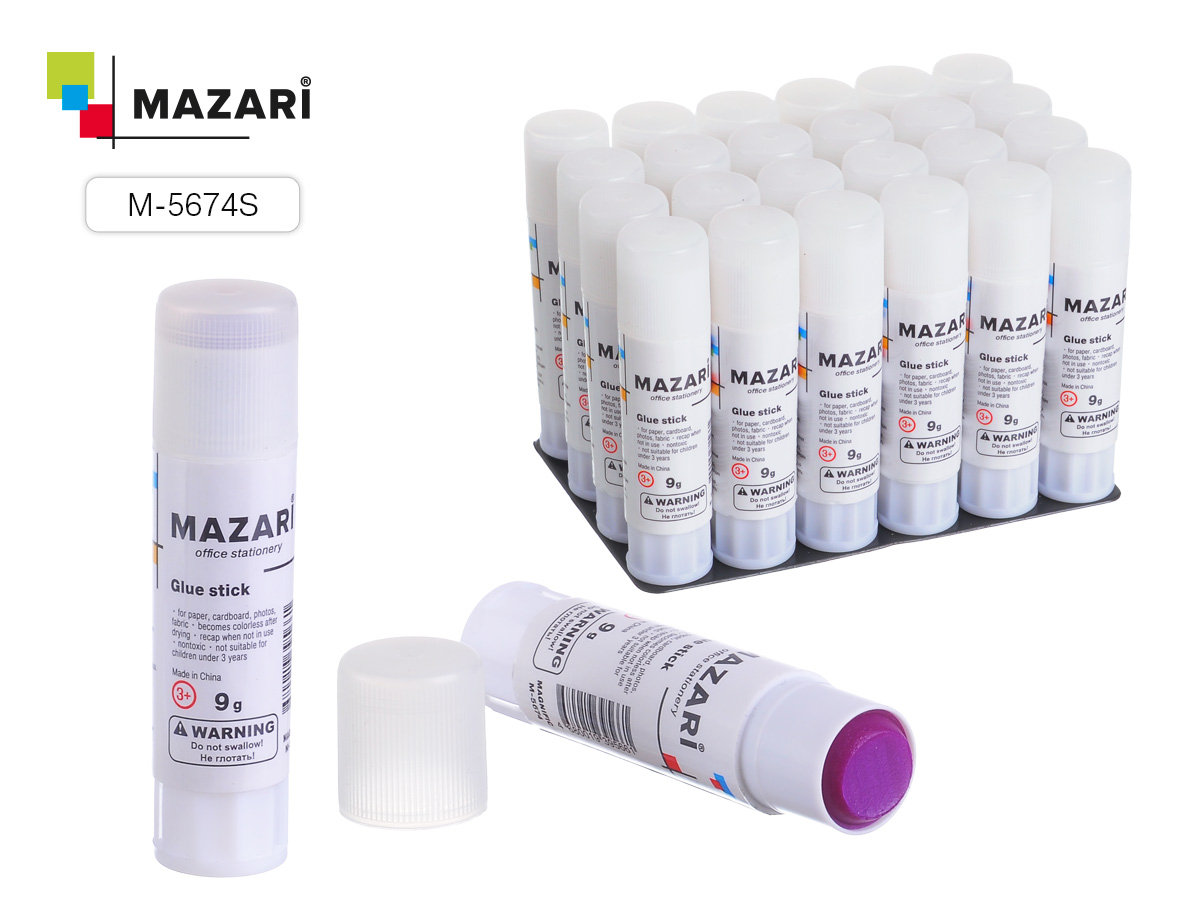 Клей карандаш 09 гр. Mazari Хамалеон (24)
