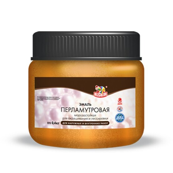 Эмаль акрил. OLECOLOR перл. Бронза 0,1кг. (24)
