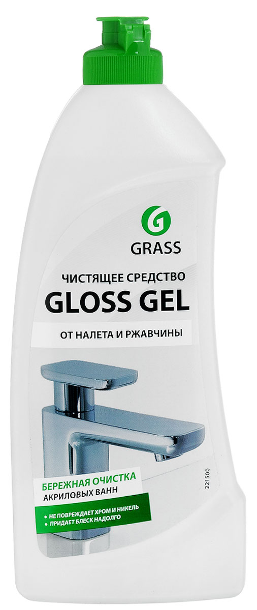 Ср-во Grass 500мл. Gloss gel анти-налет д/кухни и ванны (12)