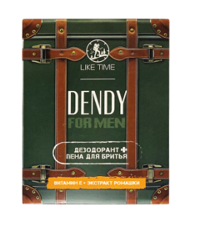 ПН/МУЖ. Like time Dendy (дез. спрей 150мл.+пена д/бритья 180мл)
