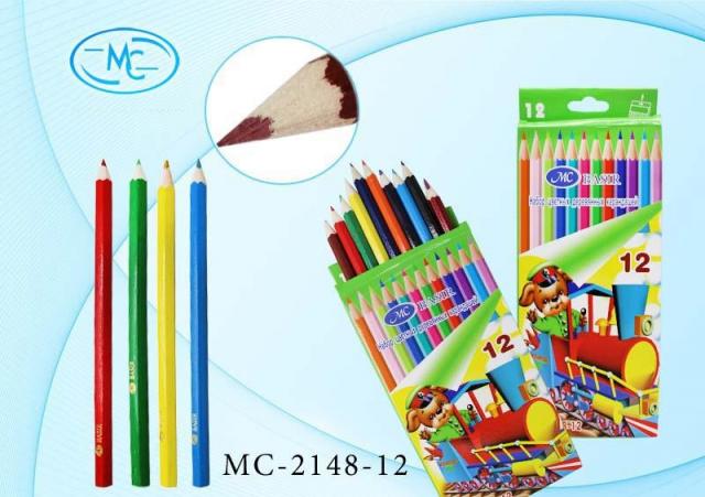 Набор цв. карандашей 12цв. MC Паровозик