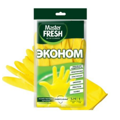 Перчатки Латексные Master FRESH эконом S/M 1пара. (100)