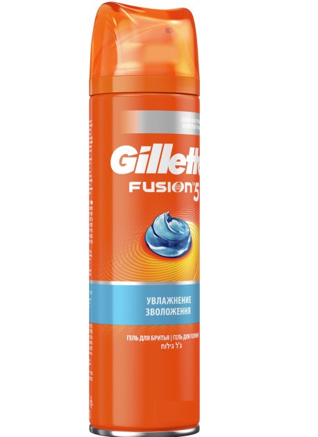 Гель д/бритья Gillette 200мл. Fusion Увлажняющий