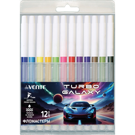 Фломастеры 12цв. deVente Turbo Galax вент. (24)