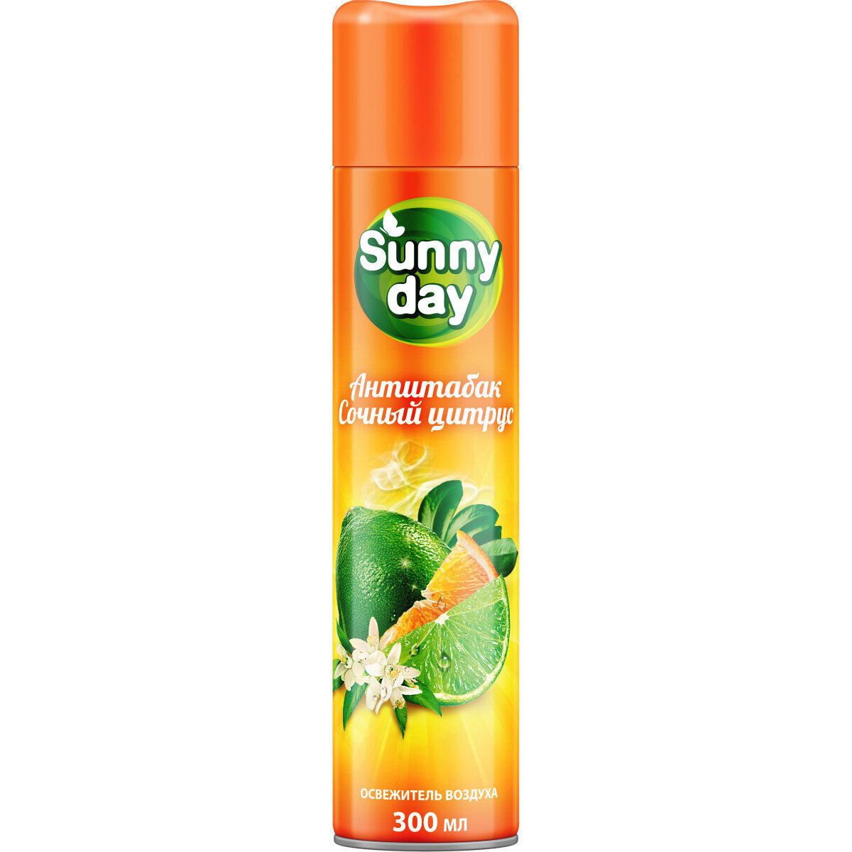 Освежитель воздуха SunnyDay 300мл. Антитабак сочный цитрус (12)