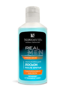 Лосьон п/бритья Novosvit 120мл. RealMen Гиалуроновая кислота