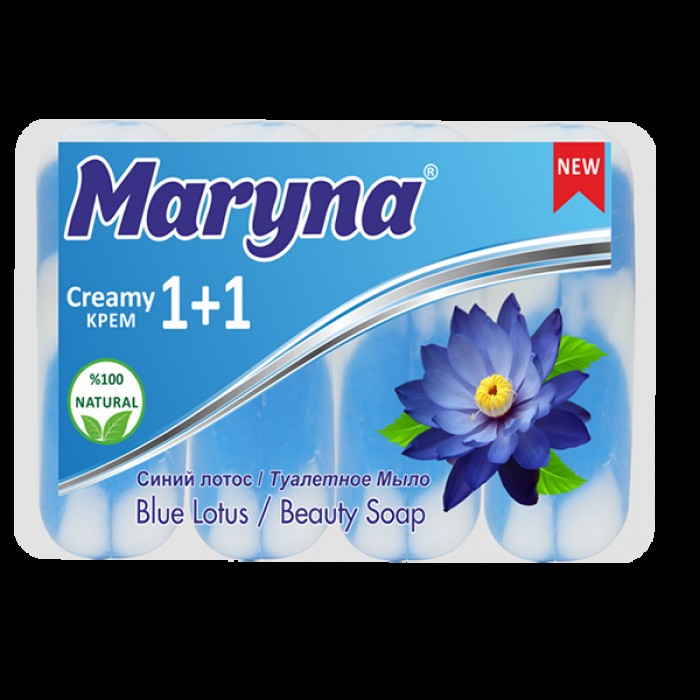 Мыло Maryna 4*90г. Синий лотос***