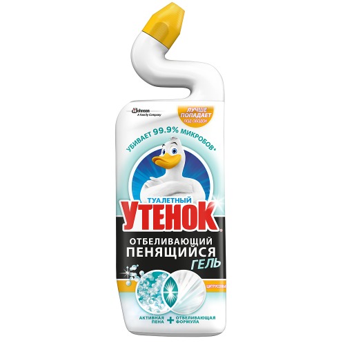 Ср-во Туалетный утенок 750мл. д/туалета Пенящийся гель Цитрусовый