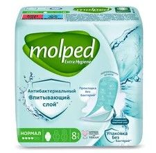 Прокладки Molped антибак нормал 8шт.