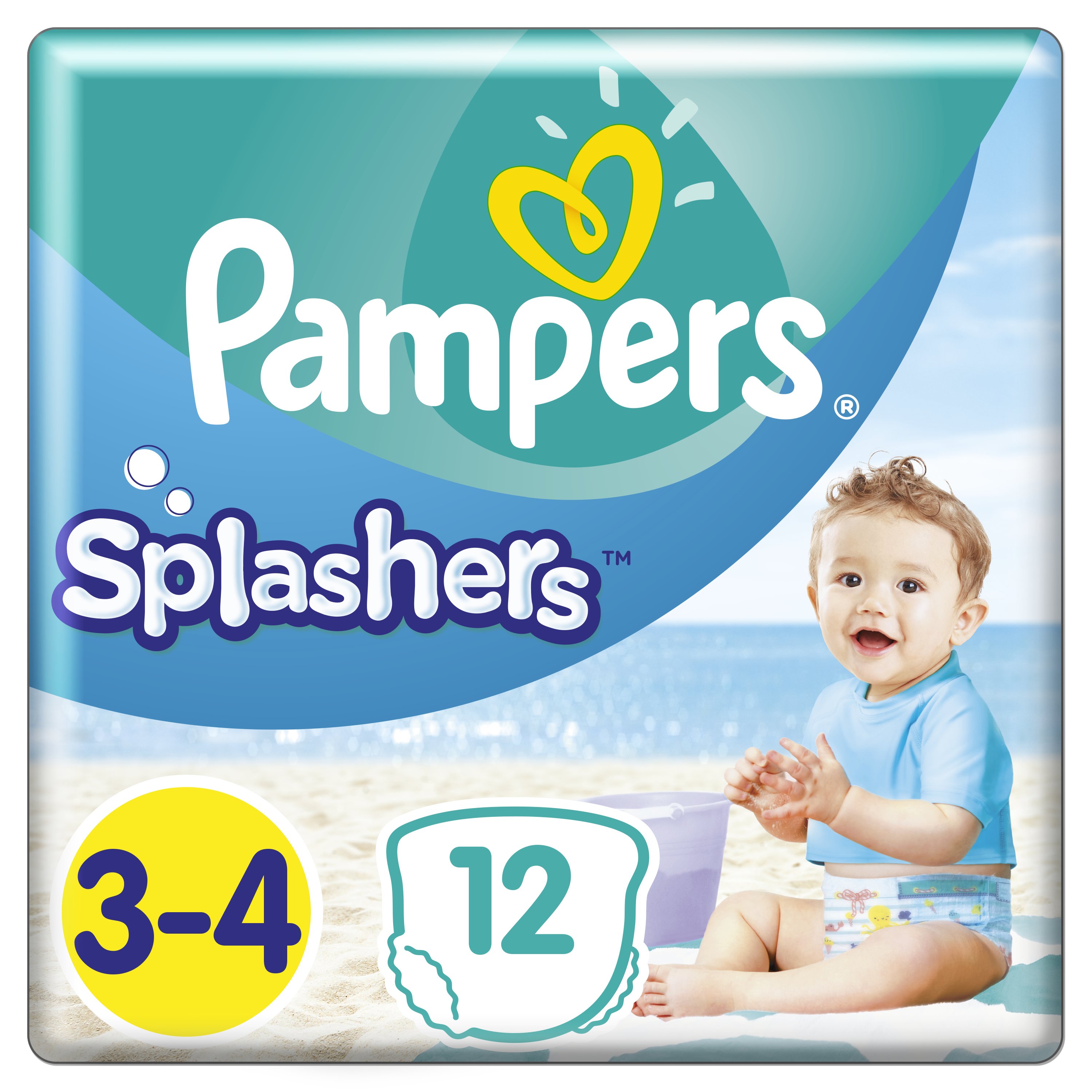 Подгузн.-трусики Памперс Splashers --4-5-- 11шт. 9-15кг. макси-юниор