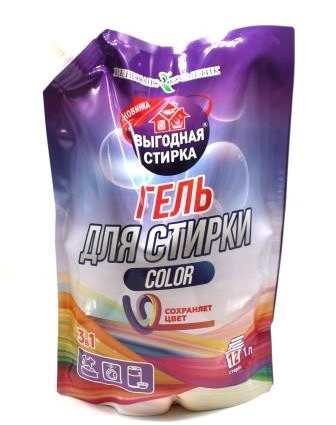 Стир.гель Выгодная стирка 1л. колор