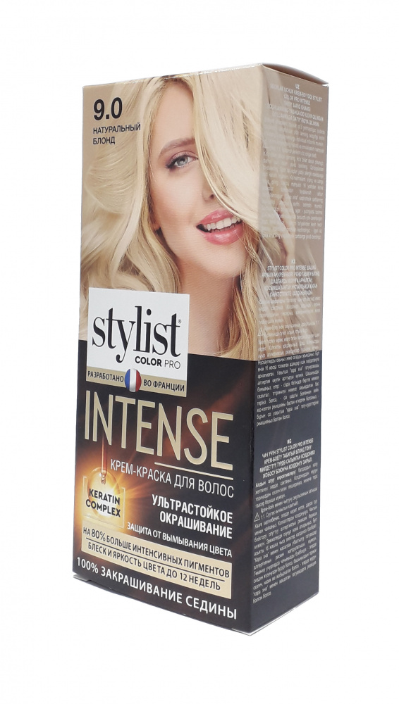 Краска д/волос STYLIST COLOR PRO INTENSE 9.0 Натуральный блонд (17)