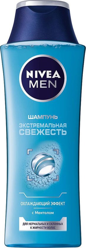 Шампунь Нивея 400мл. МУЖ. Экстремальная свежесть