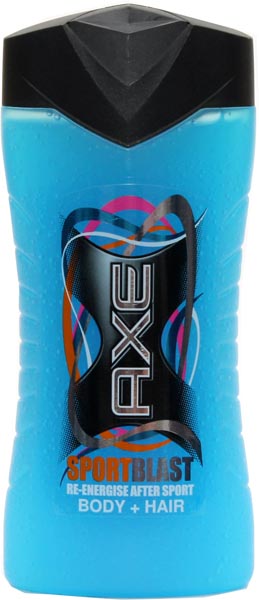 Гель для душа AXE 250мл. шампунь Спортивный заряд