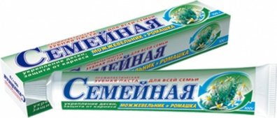Зубн.паста Весна 100г. Семейная Можжевельник+ромашка в футляре 1812