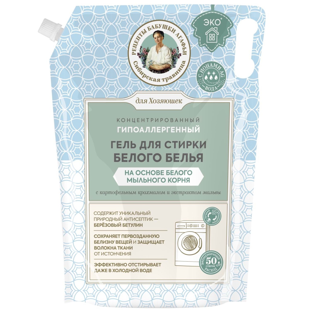 Стир.гель РБА 2л. д/белого Мыльный корень