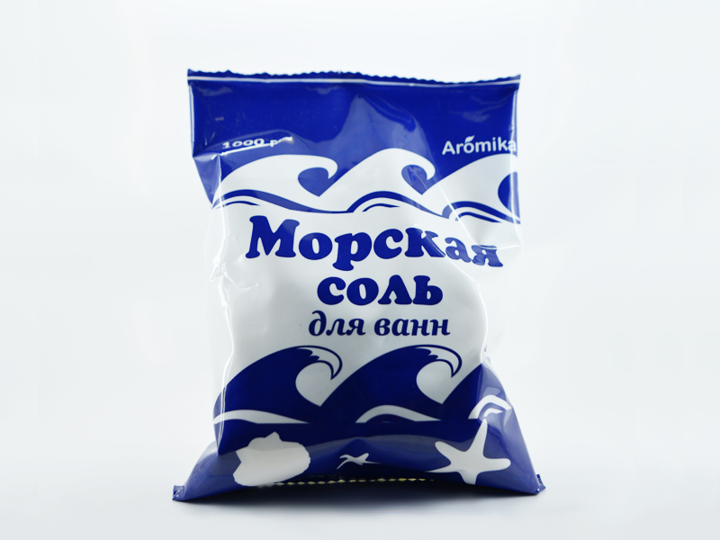Соль для ванн Аромика 1кг. Морская натуральная (12)