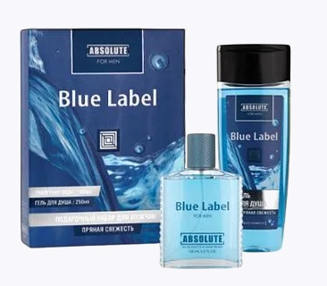 ПН/МУЖ. Absolute Blue Label (туалетная вода 100ml +гель д/д 250ml) 7036