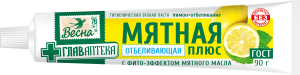 Зубн.паста Весна 90г. Мятная" лимон+отбеливание 8093 (48)