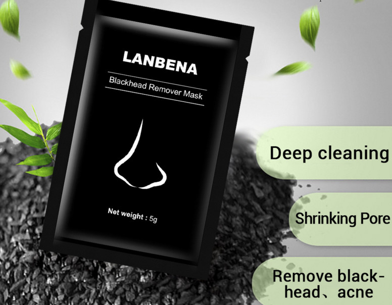 Маска д/лица LANBENA Blackhead Remover черная с бамбуковым углем