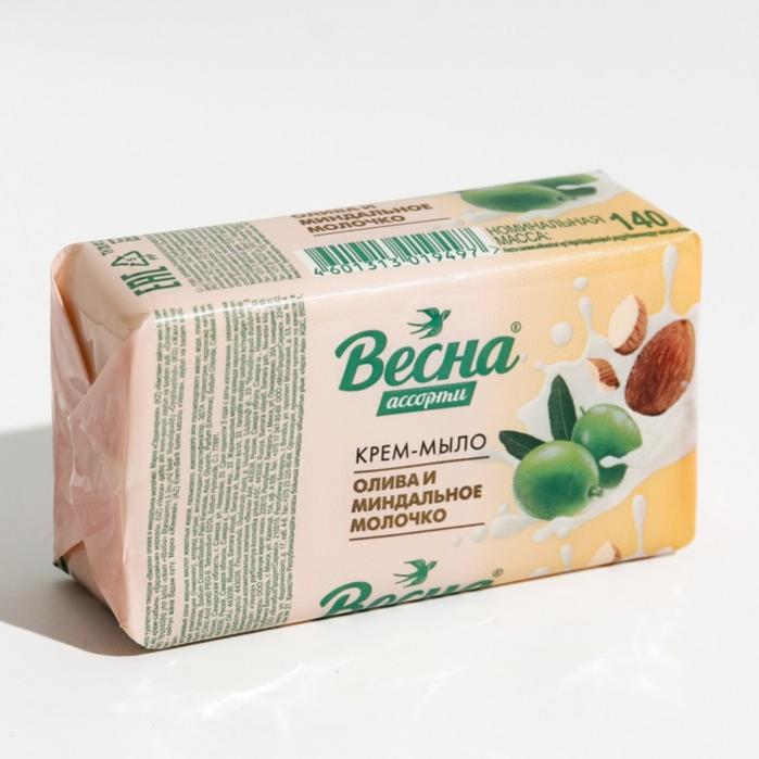 Мыло Весна 140г. Олива и миндальное молочко 6208 (44)***