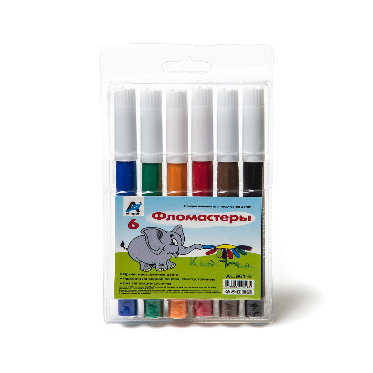 Фломастеры 6цв. Alingar JUMBO
