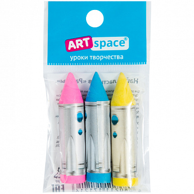 Ластик ArtSpace"Ракеты 35*20*20мм 3шт