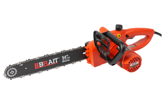 Пила эл. цепная BRAIT BR-1514 1.5кВт, шина-14"(35см), шаг цепи-3/8, 52зв, шир.паза-1.3мм