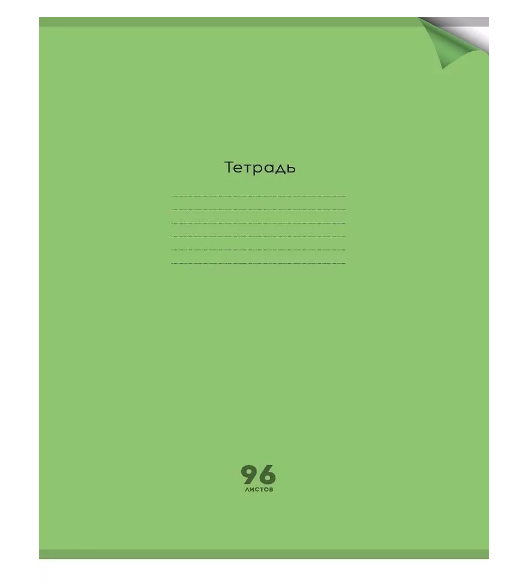 Тетрадь А4 96л. КЛ. ПрофПресс пласт. обл. Неон green