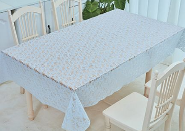 Клеенка столовая Monica 1,37х20м ажурная 001 white