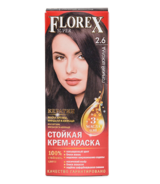Краска д/волос FLOREX-SUPER 2.6 Горький шоколад (30)